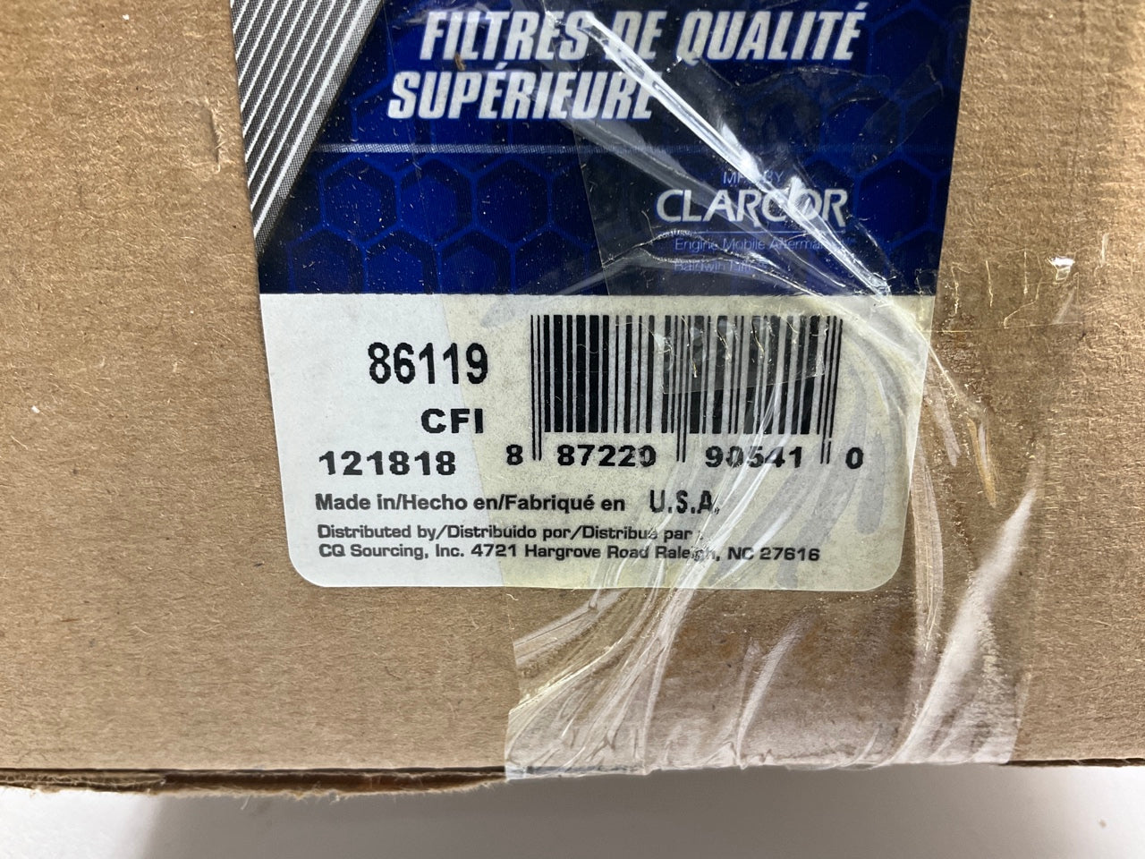 Carquest 86119 Fuel Filter Replaces L22008F; 5839FS1279; PF2012; 33119, L22008F