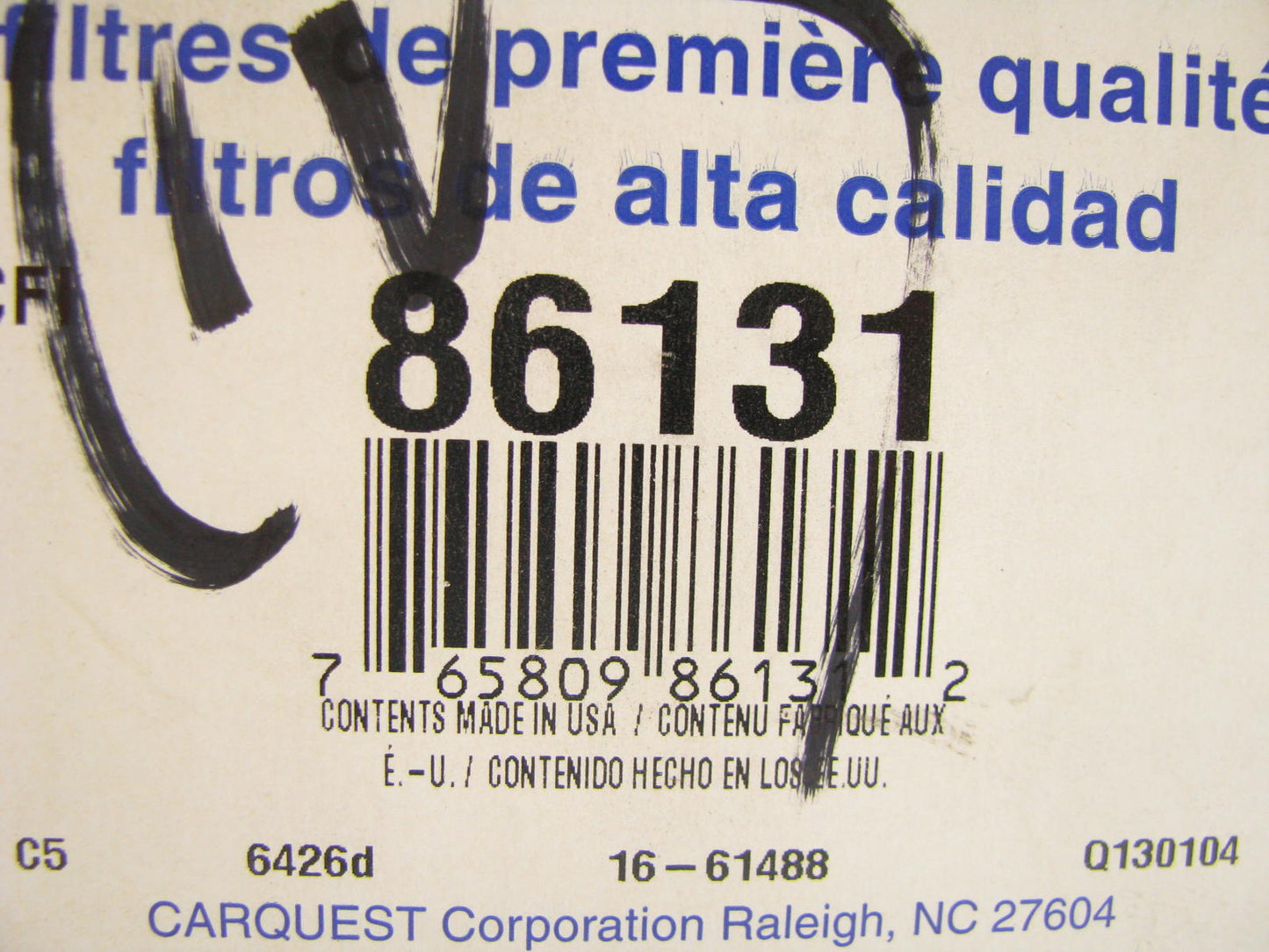 Carquest 86131 Cartridge Fuel Canister Filter For Dahl 300 Fuel Water Separator