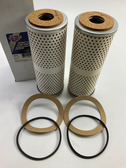 (2) Carquest 86133 Cartridge Fuel Metal Canister Filter - Replaces 33133, PF942
