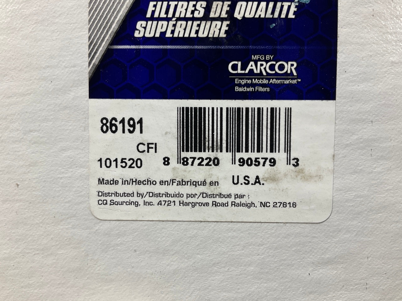 (2) Carquest 86191 Fuel Filter Replaces FF870 P11750 33191 FP953F MPL309 P550097
