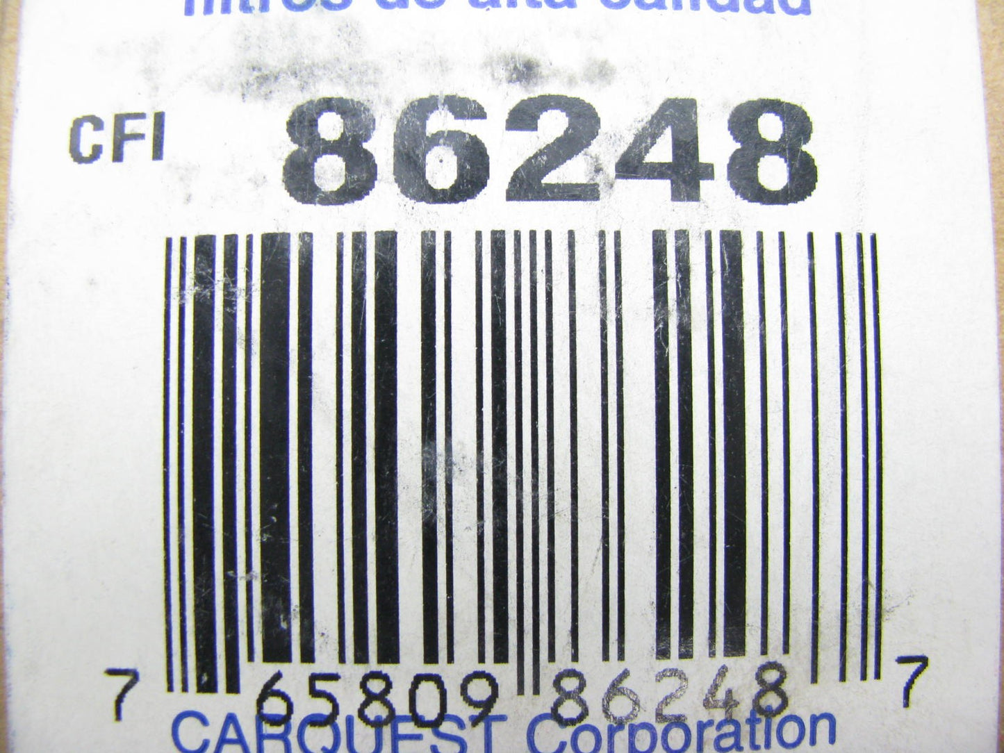 Carquest 86248 Fuel Filter - BF7693, FF5289, 194199A1, 20704-A1100, P551770