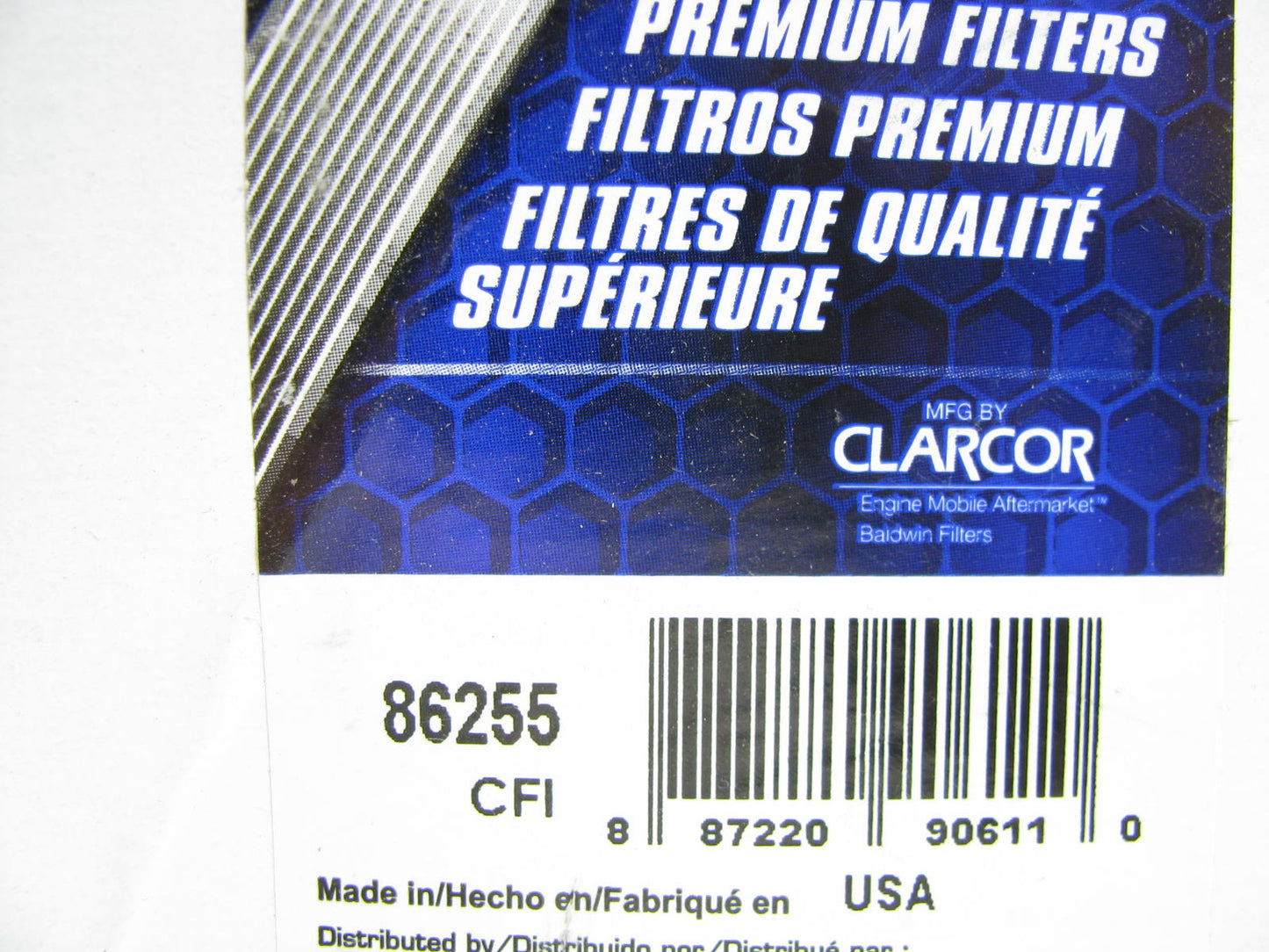 Carquest 86255 Diesel Fuel Water Separator Filter CS11037 Wix 33255 L6806F
