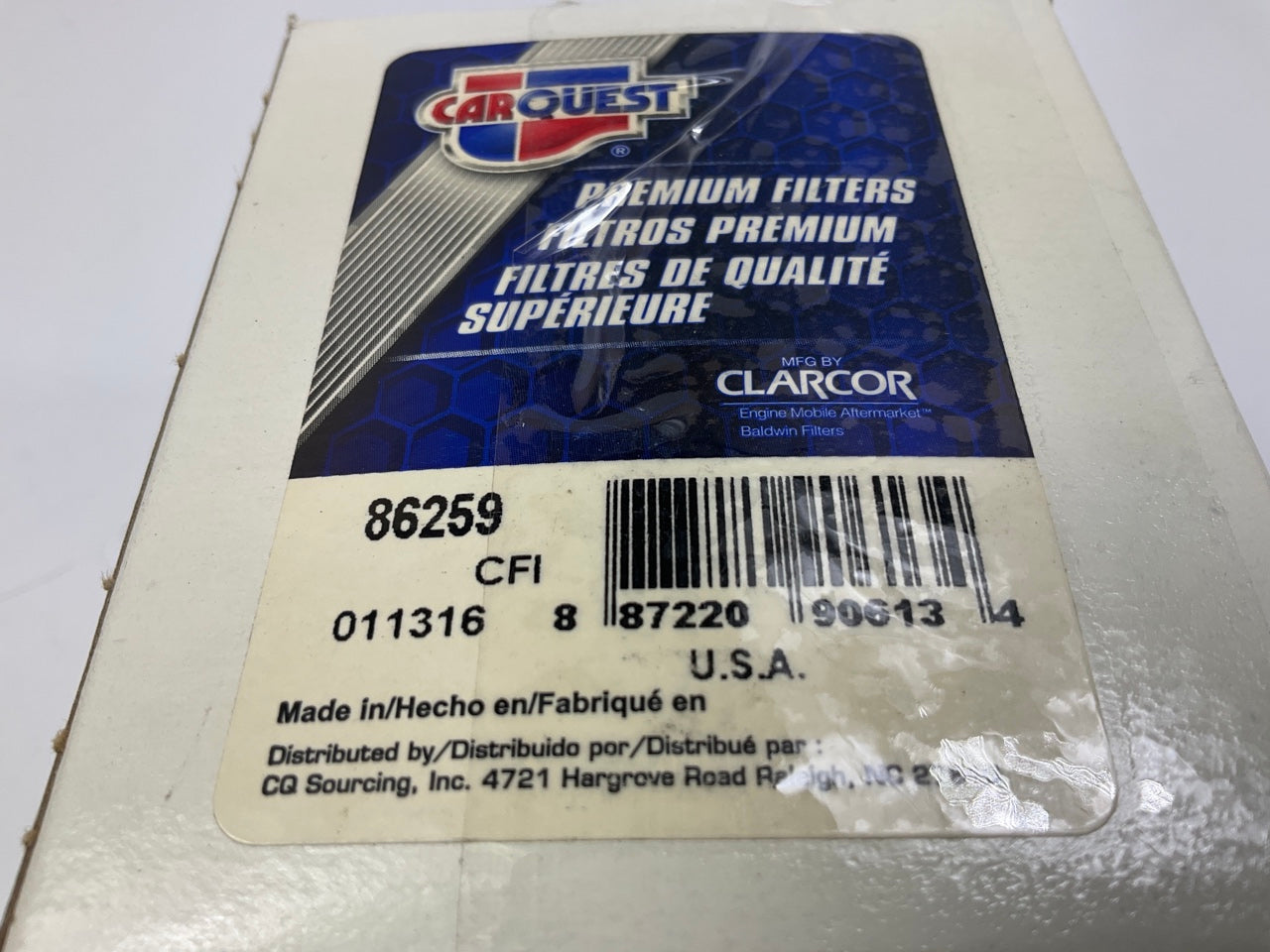 Carquest 86259 Fuel Filter Replaces Wix 33259, PF313 0878100500 5878100500
