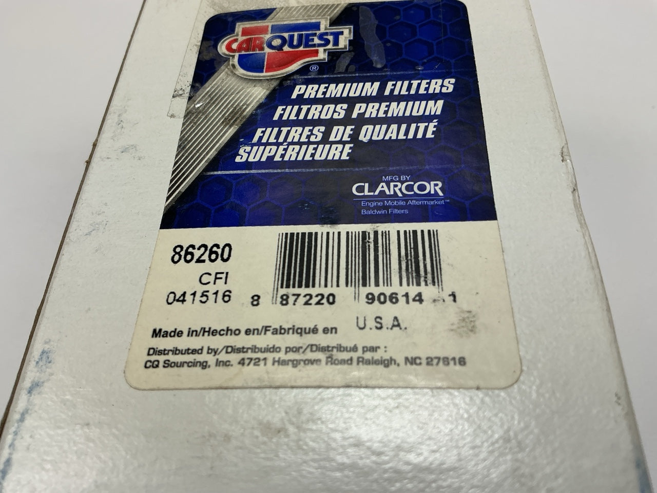 Carquest 86260 Fuel Filter For 1995-1998 Isuzu FSR