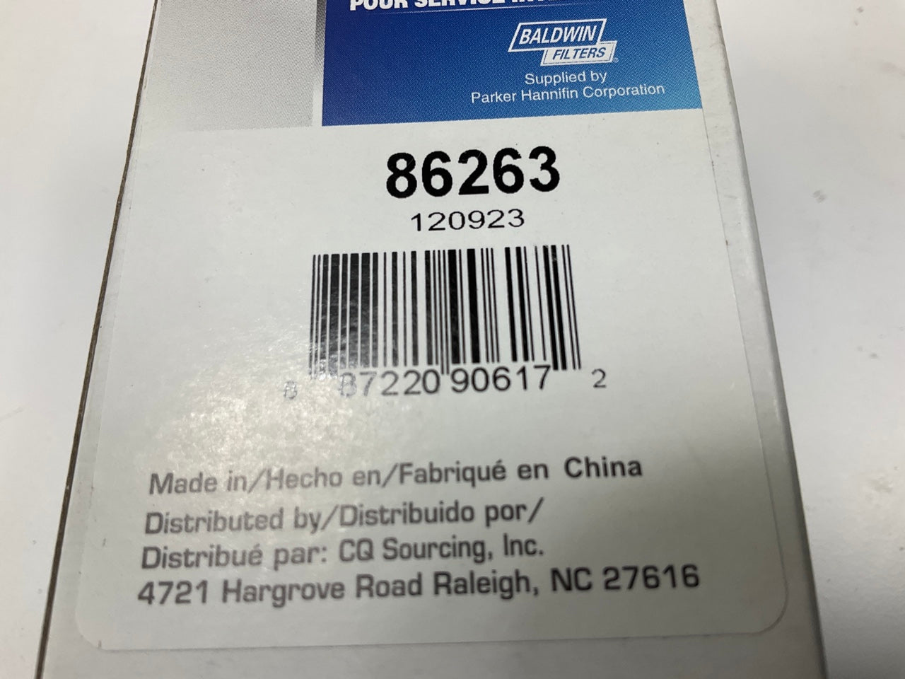 Carquest 86263 Fuel Filter For John Deere CH10479; M801101, Wix 33263