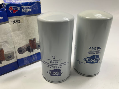 (2) Carquest 86342 Fuel Filter Replaces P1125 33342 F60038 LFP252F FF192 P552563