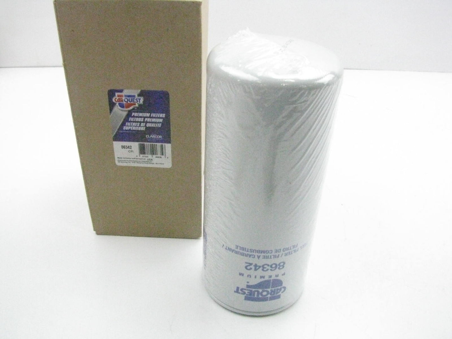 Carquest 86342 Fuel Filter Replaces P1125 33342 F60038 LFP252F FF192 P552563