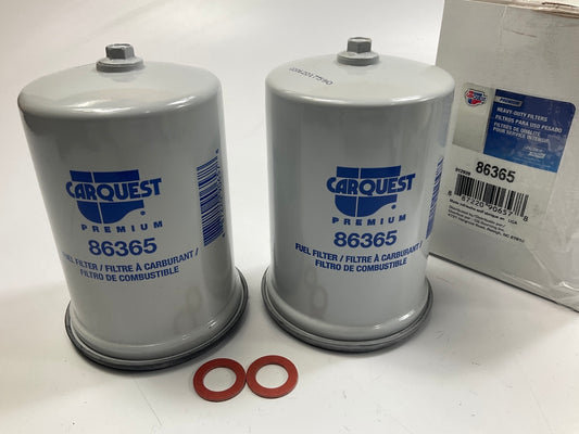(2) Carquest 86365 Fuel Filter For 2023-2025 Blue Bird All American FE, RE