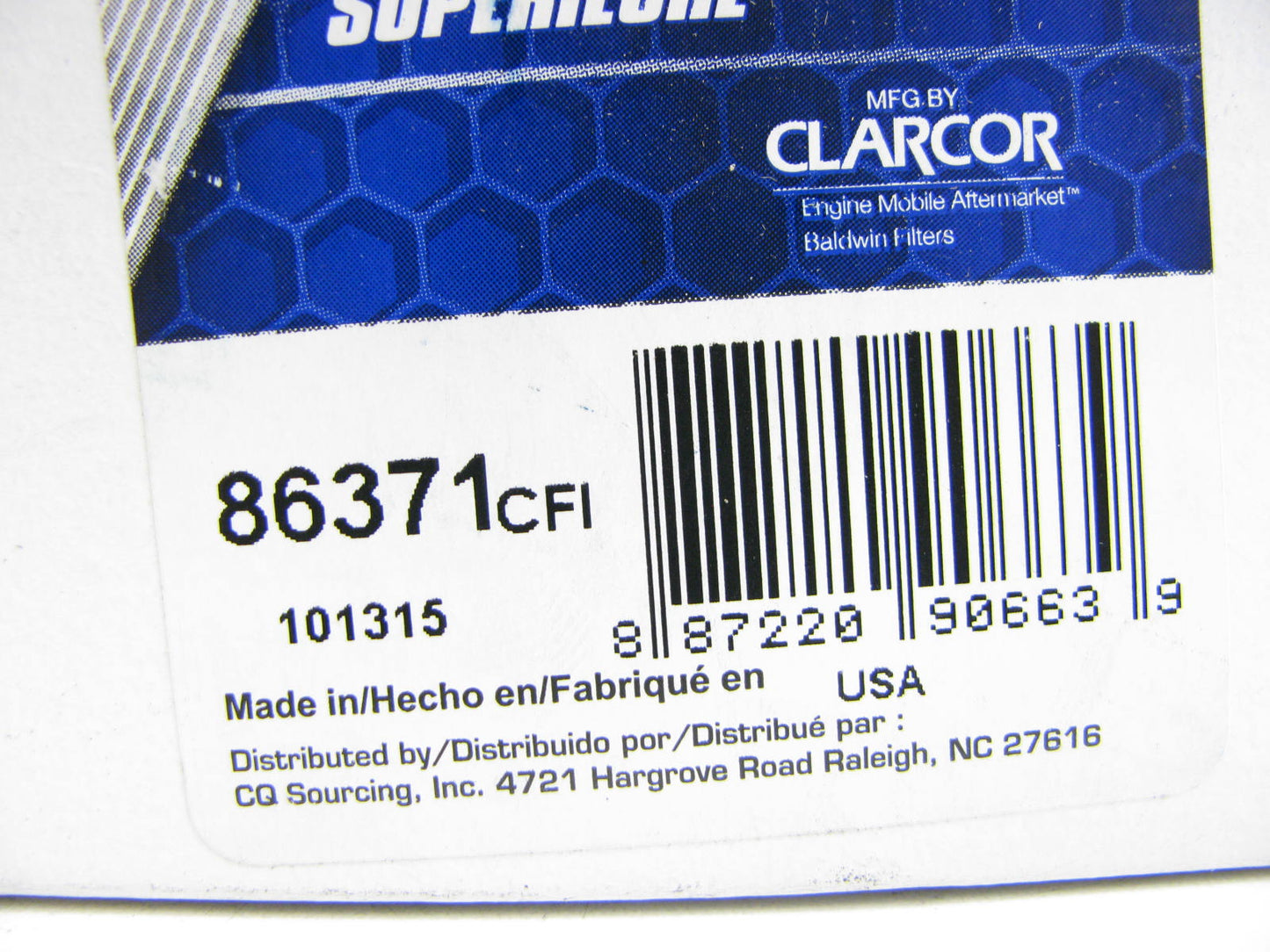 Carquest 86371 Fuel Filter Replaces P3815A 33375 F53156 LFF1129 FF853 FF5045