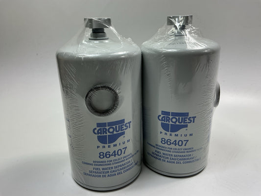 (2) Carquest 86407 Diesel Fuel Water Separator Filter PS8047 33407 FF1147