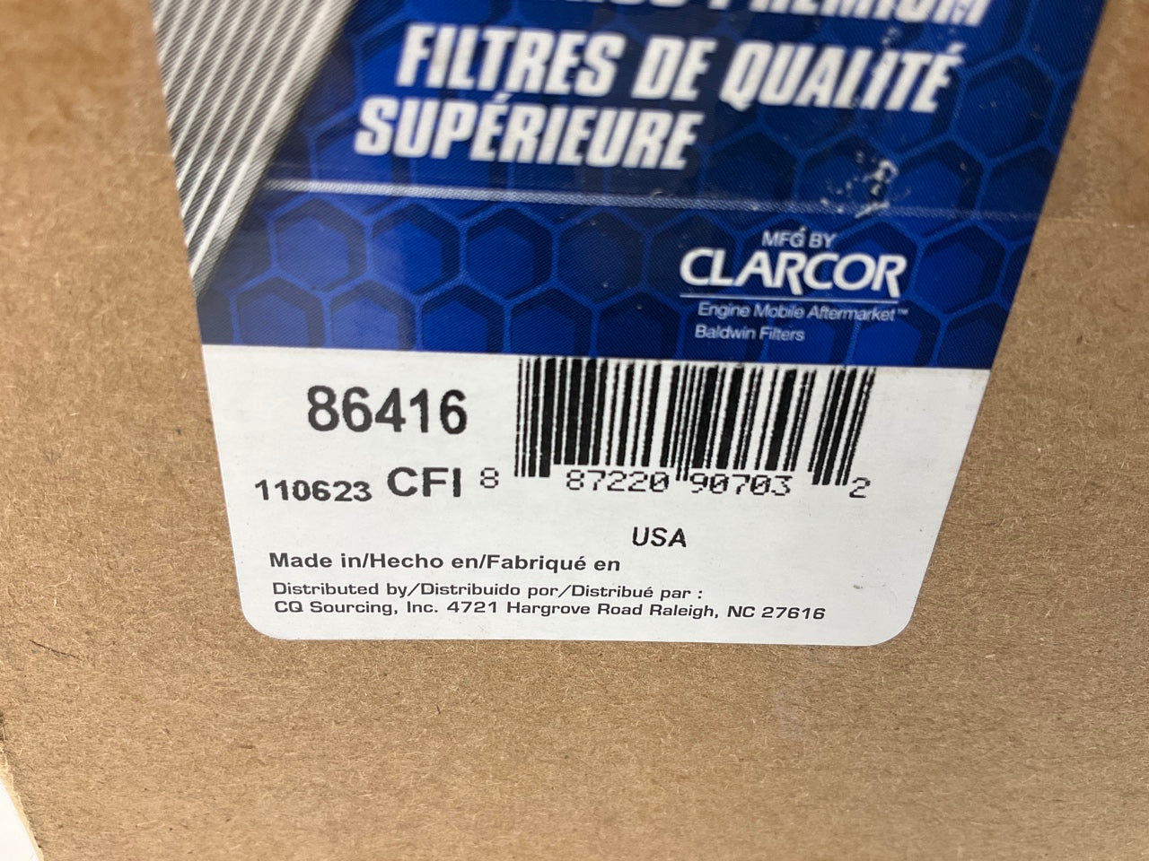 (2) Carquest 86416 Diesel Fuel Water Separator Filter Replaces 33416, 5839NG5900