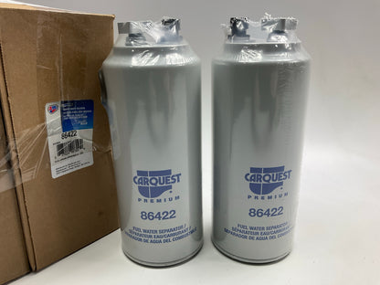 (2) Carquest 86422 Diesel Fuel Water Separator Filter Replaces PS8689 33422