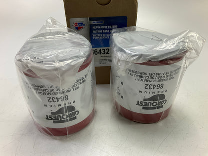 (2) Carquest 86432 Diesel Fuel Water Separator Filters - 33432, R20T, PS6830