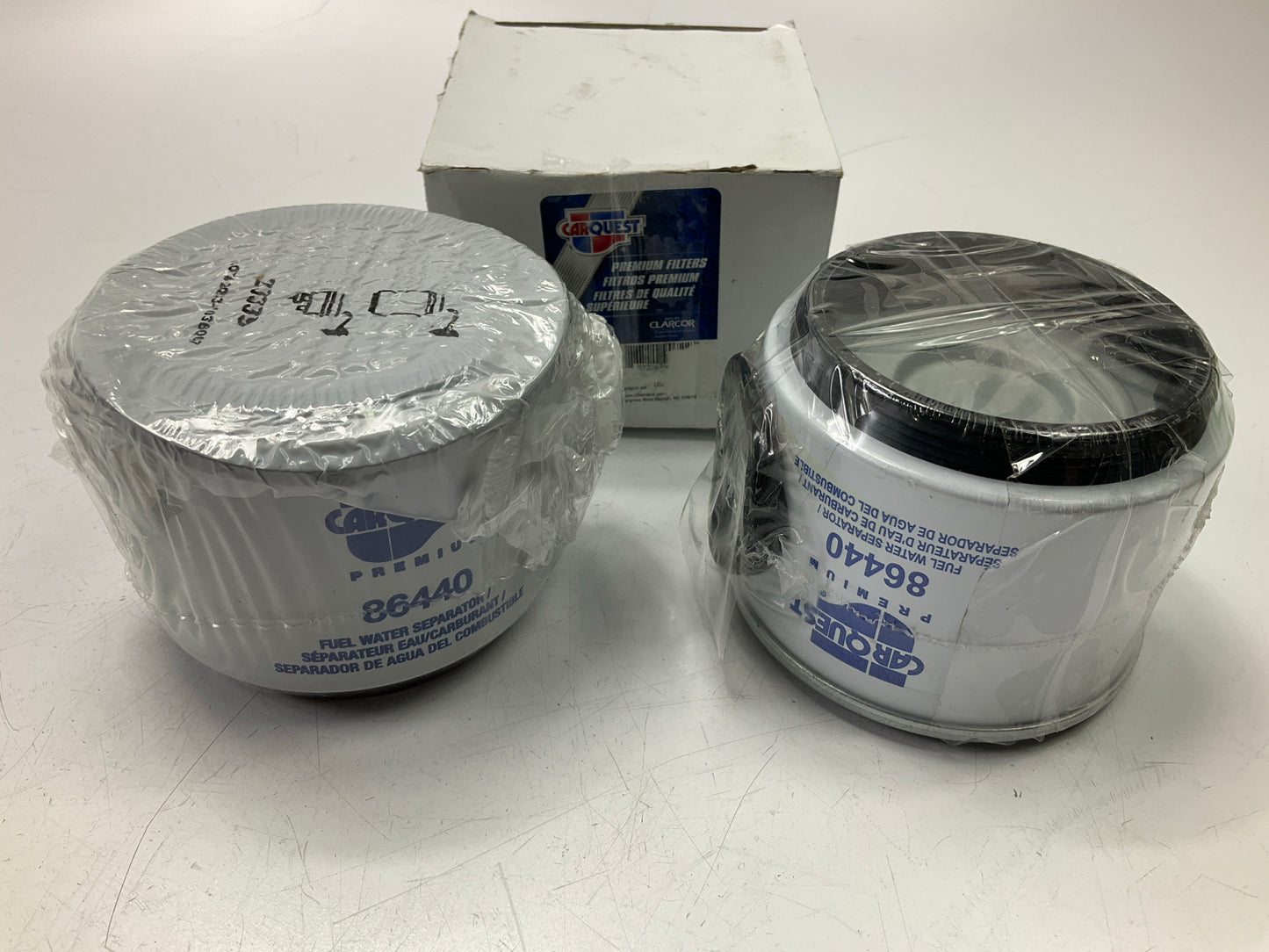 (2) Carquest 86440 Diesel Fuel Water Separator Filters - 33440, 20381204, R45T