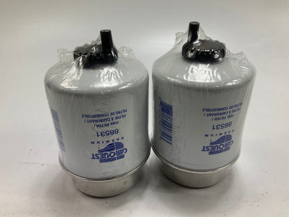 2 Carquest White 86531 Diesel Fuel Water Separator Filter PS7407A 33531 LFF8215