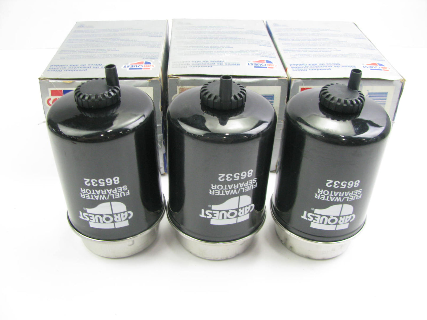 (3) Carquest 86532 Diesel Fuel Water Separator Filter Replaces PS7408A PS8622