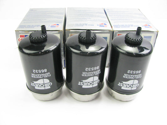 (3) Carquest 86532 Diesel Fuel Water Separator Filter Replaces PS7408A PS8622
