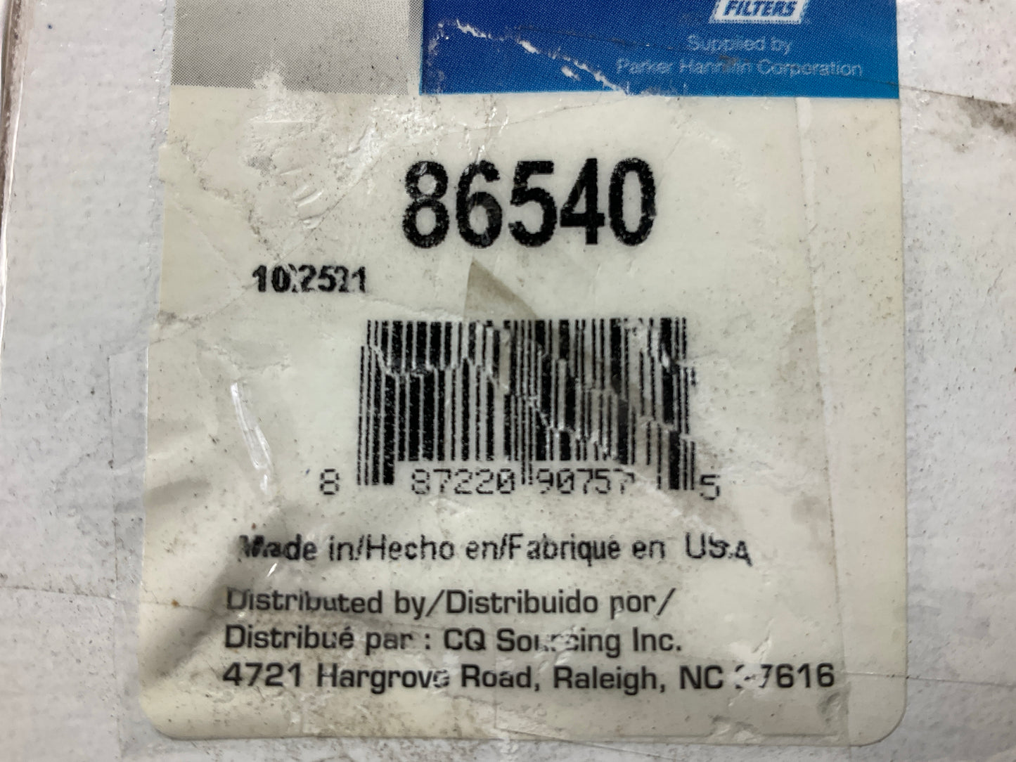 (2) Carquest 86540 Fuel Filters - 33512, F60150, LK7D, FF973, FF110, PF907 PF902