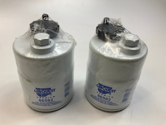 (2) Carquest 86582 Diesel Fuel Water Separator Filter Replaces PS10975 33582