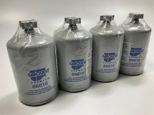 (2) Carquest 86616 Diesel Fuel Water Separator Filter Replaces PS10966 33616