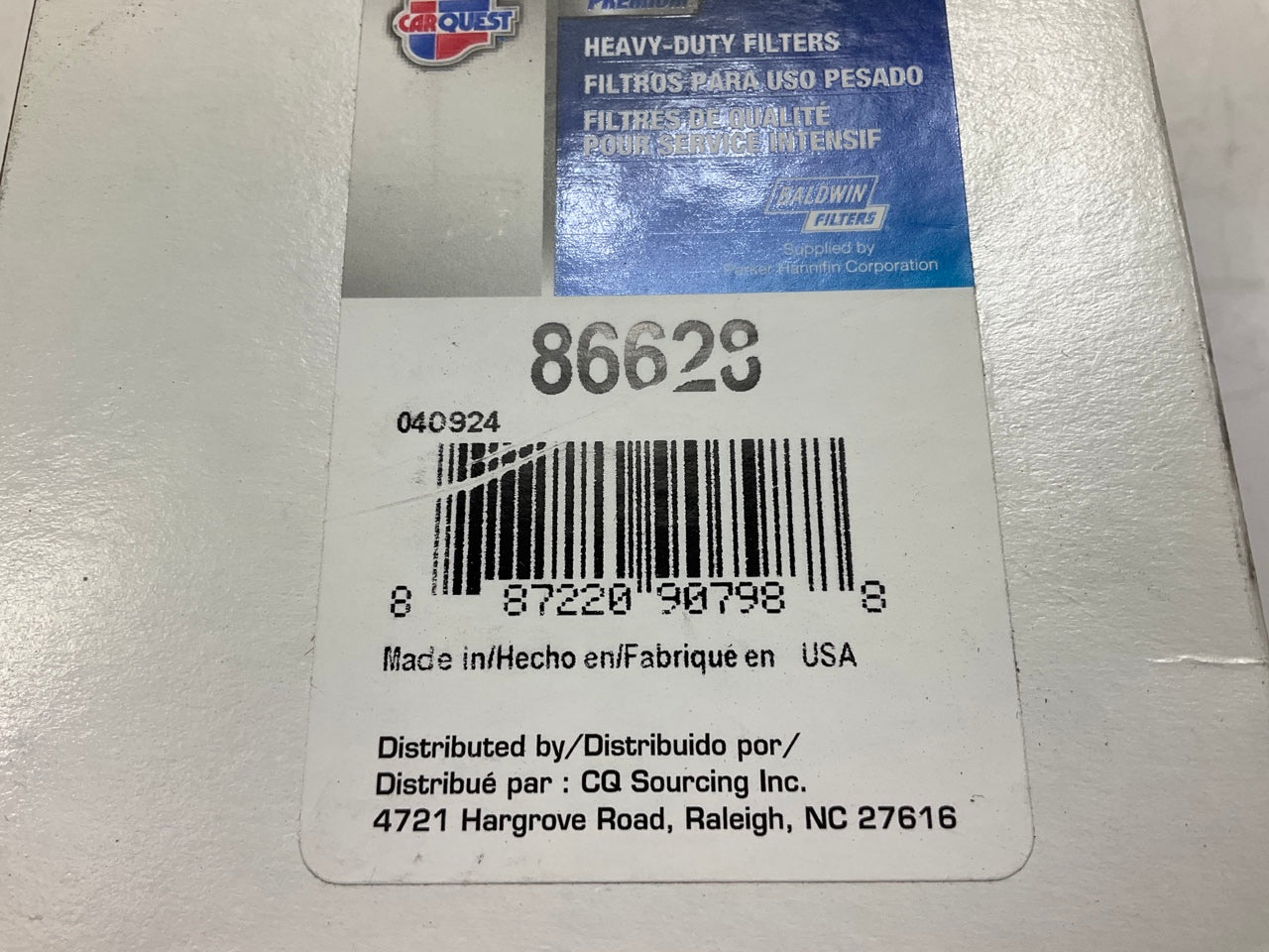 Carquest 86628 Fuel Filter Replaces C9559 33628 TP1390 BK6671 FF5405 P559585