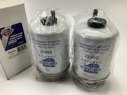(2) Carquest 86632 Diesel Fuel Water Separator Filter Replaces PS9127 33748