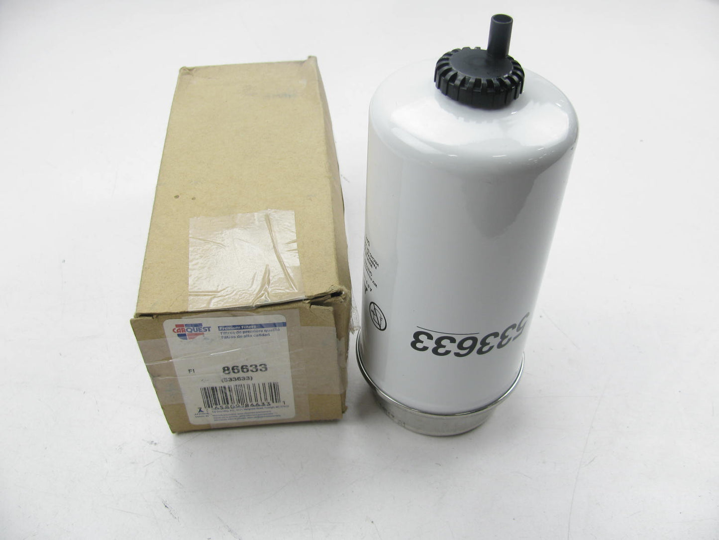 Carquest 86633 Snap-lock Fuel Water Separator Filter Replaces WF10095 L8680F
