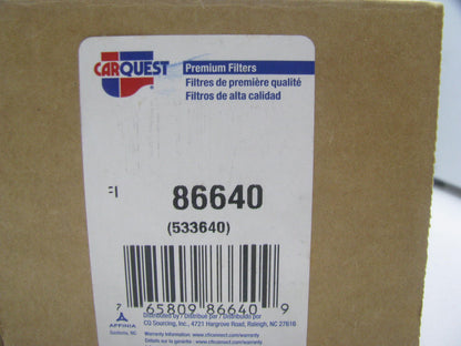 Carquest 86640 Fuel Filter Replaces P9265 33640 LFF5804 FF1129 FF5624 P550625