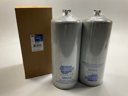 (2) Carquest 86645 Diesel Fuel Water Separator Filter Replaces 33645 F76006