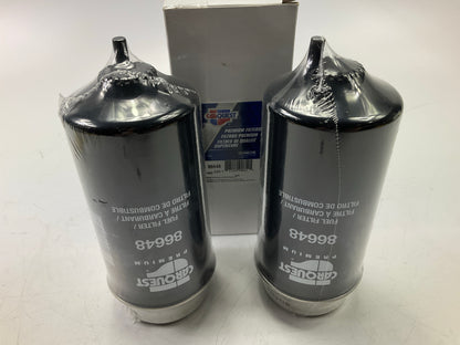 (2) Carquest 86648 Diesel Fuel Water Separator Filters - PS10856 33648 L8557F