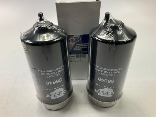 (2) Carquest 86648 Diesel Fuel Water Separator Filters - PS10856 33648 L8557F