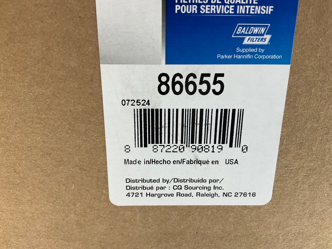 Carquest 86655 Diesel Fuel Water Separator Filter
