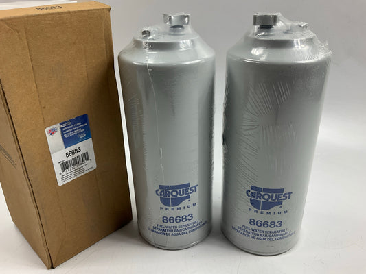 (2) Carquest 86683 Diesel Fuel Water Separator Filter Replaces PS10701 33683