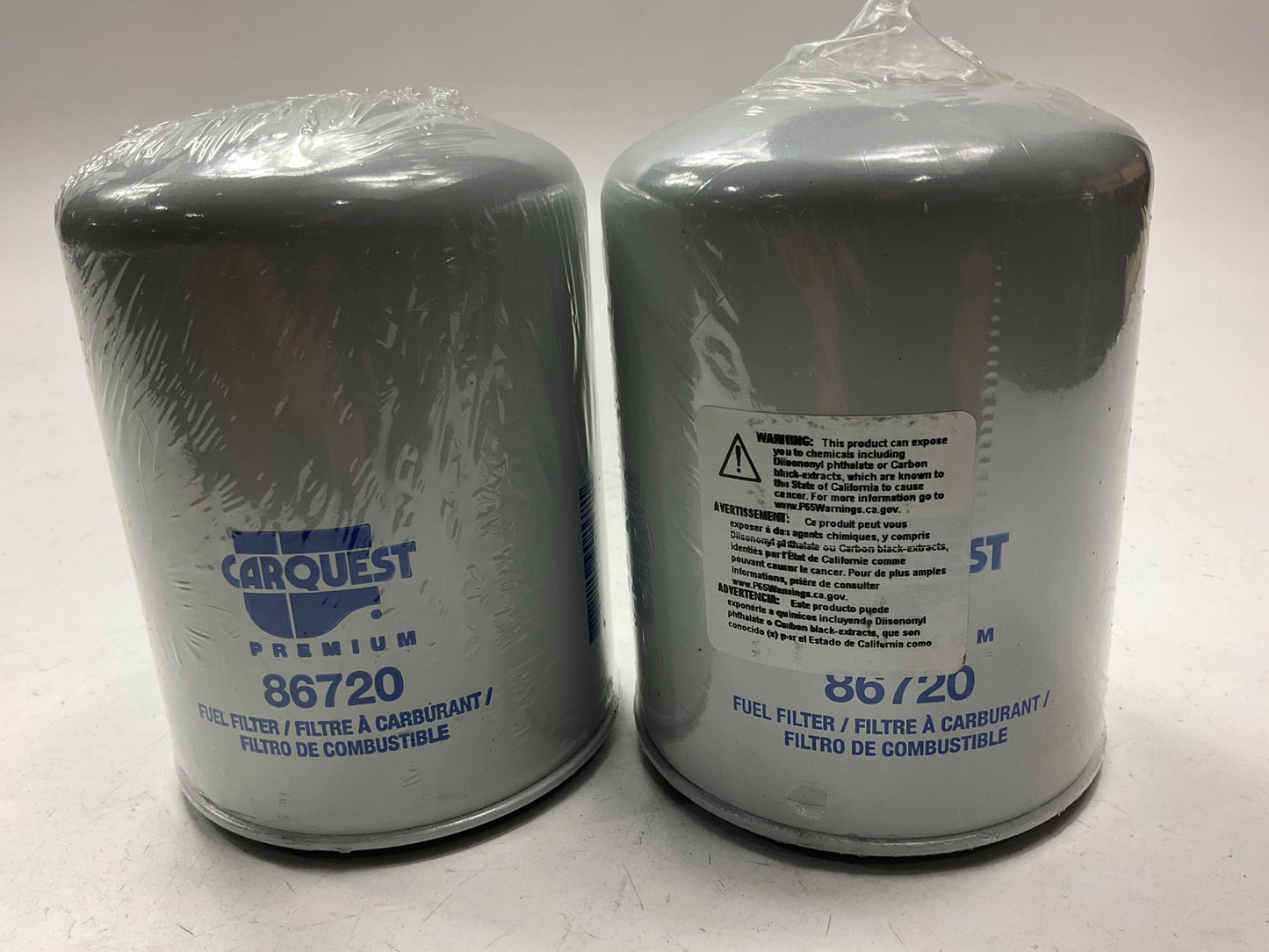 (2) Carquest 86720 Fuel Filter - 33720, BF7717,  P551773  P10977, RE502204