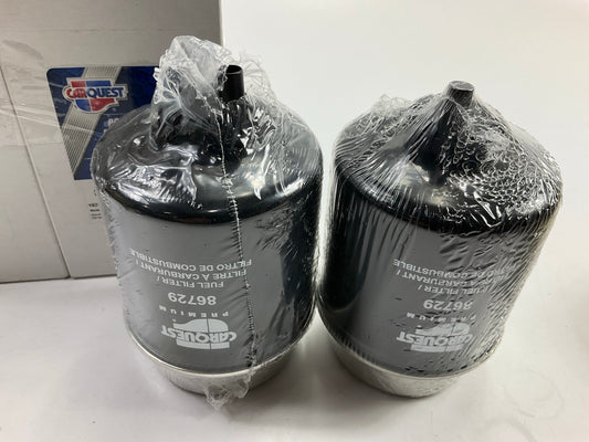 (2) Carquest 86729 Fuel Filter - Replaces 100-6374, 138-3100, 33729, BF7783D