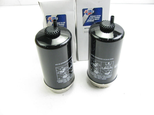 (2) Carquest 86738 Diesel Fuel Water Separator Filter Replaces PS10810 33738