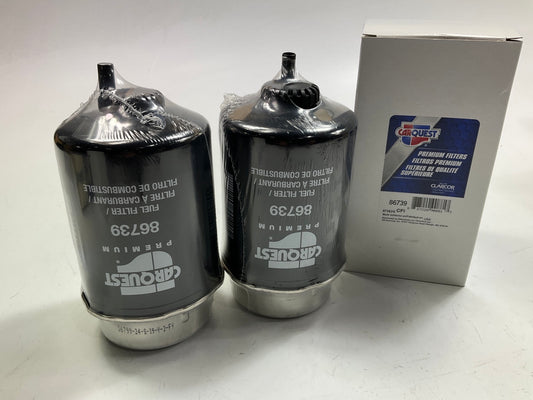 (2) Carquest 86739 Diesel Fuel Water Separator Filters - PS10974, 33739, L8141F