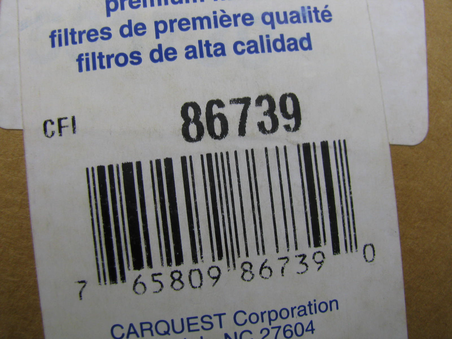 Carquest 86739 Diesel Fuel Water Separator Filter Replaces PS10974 33739 L8141F