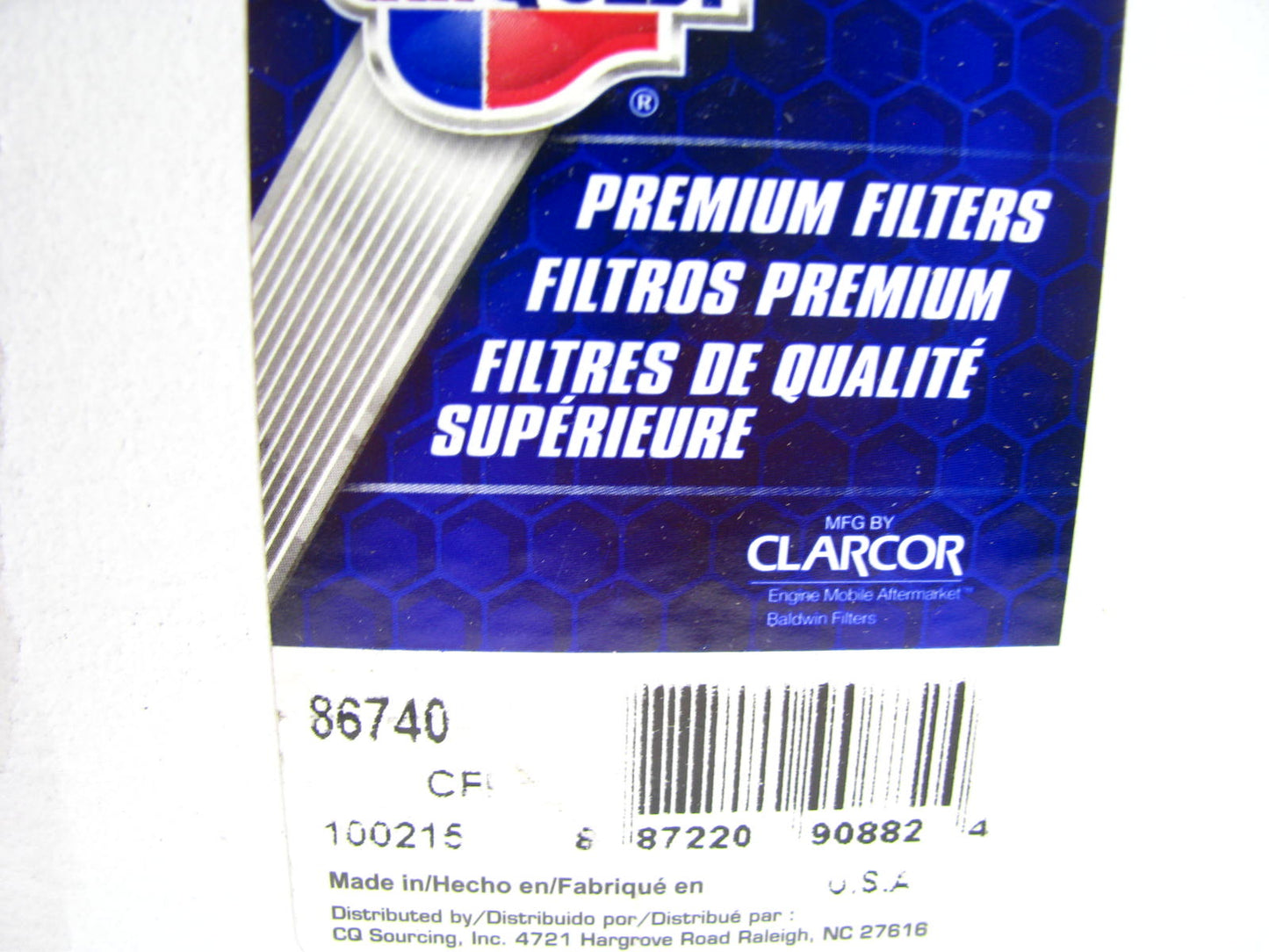 Carquest 86740 Fuel Filter Replaces 33740 8-98074288-0 8980742880 3740 PF7984