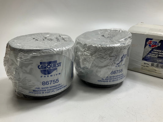 (2) Carquest 86755 Fuel Water Separator Filter For Racor Marine Applications