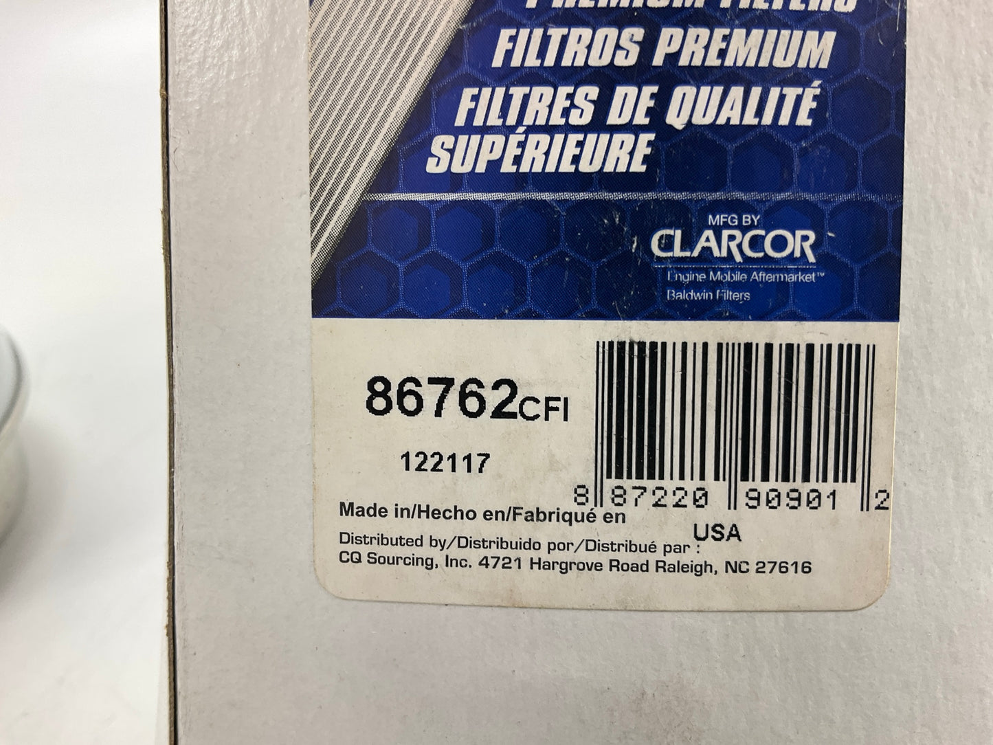 Carquest 86762 Diesel Fuel Water Separator Filter Replaces 233-9856 33762