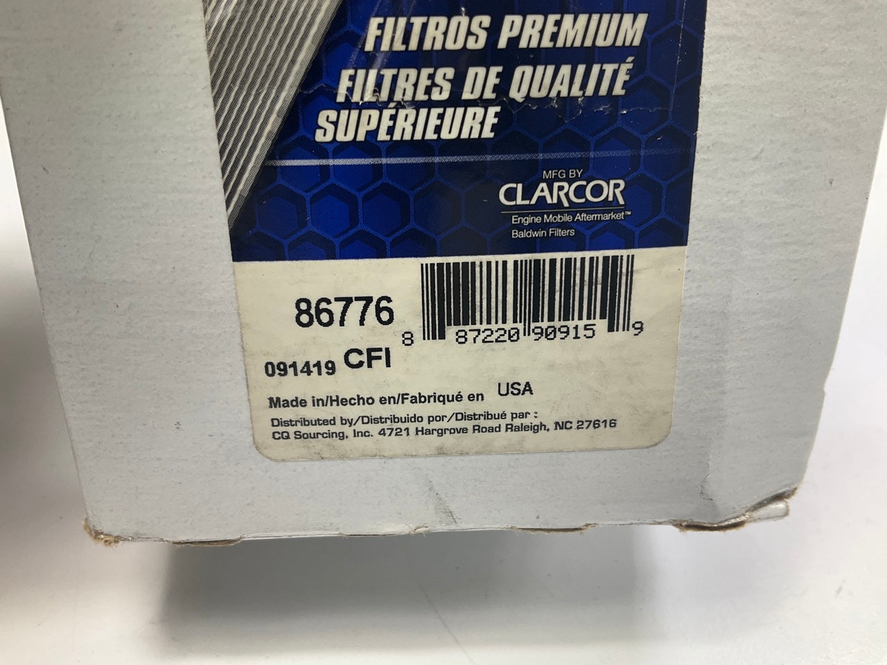 Carquest 86776 Diesel Fuel Water Separator Filter Replaces BF46021-O R20S 33776