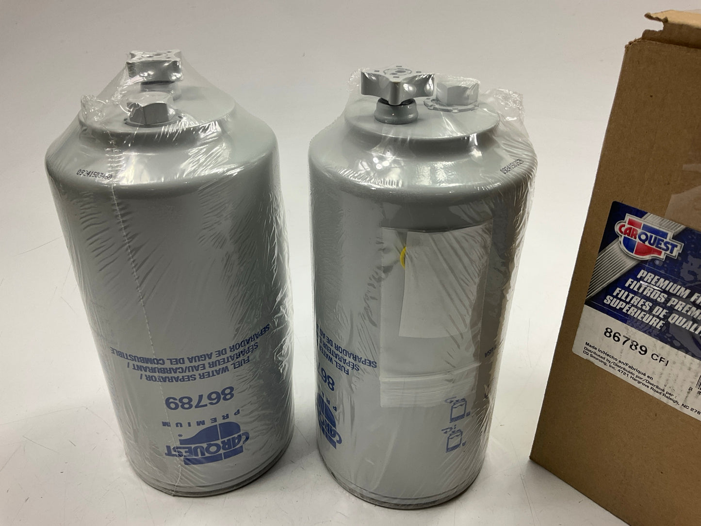 (2) Carquest 86789 Fuel Water Separator Filter Replaces 86789 PS11024 33789
