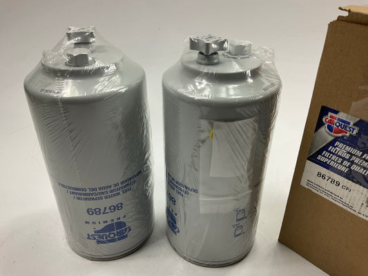 (2) Carquest 86789 Fuel Water Separator Filter Replaces 86789 PS11024 33789
