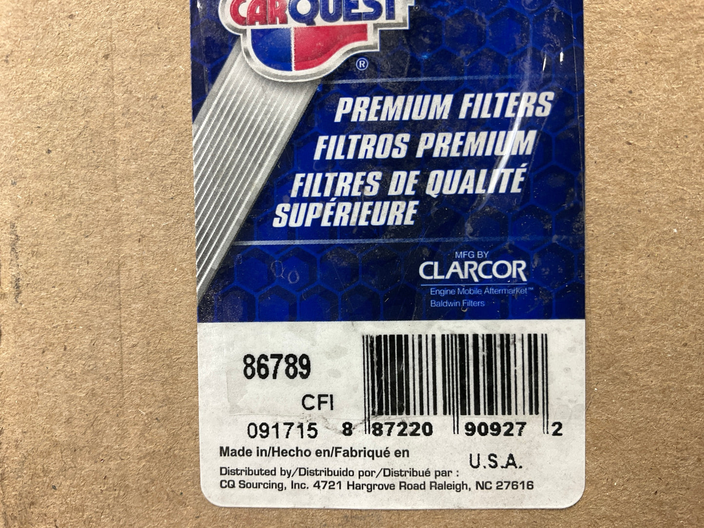 (2) Carquest 86789 Fuel Water Separator Filter Replaces 86789 PS11024 33789