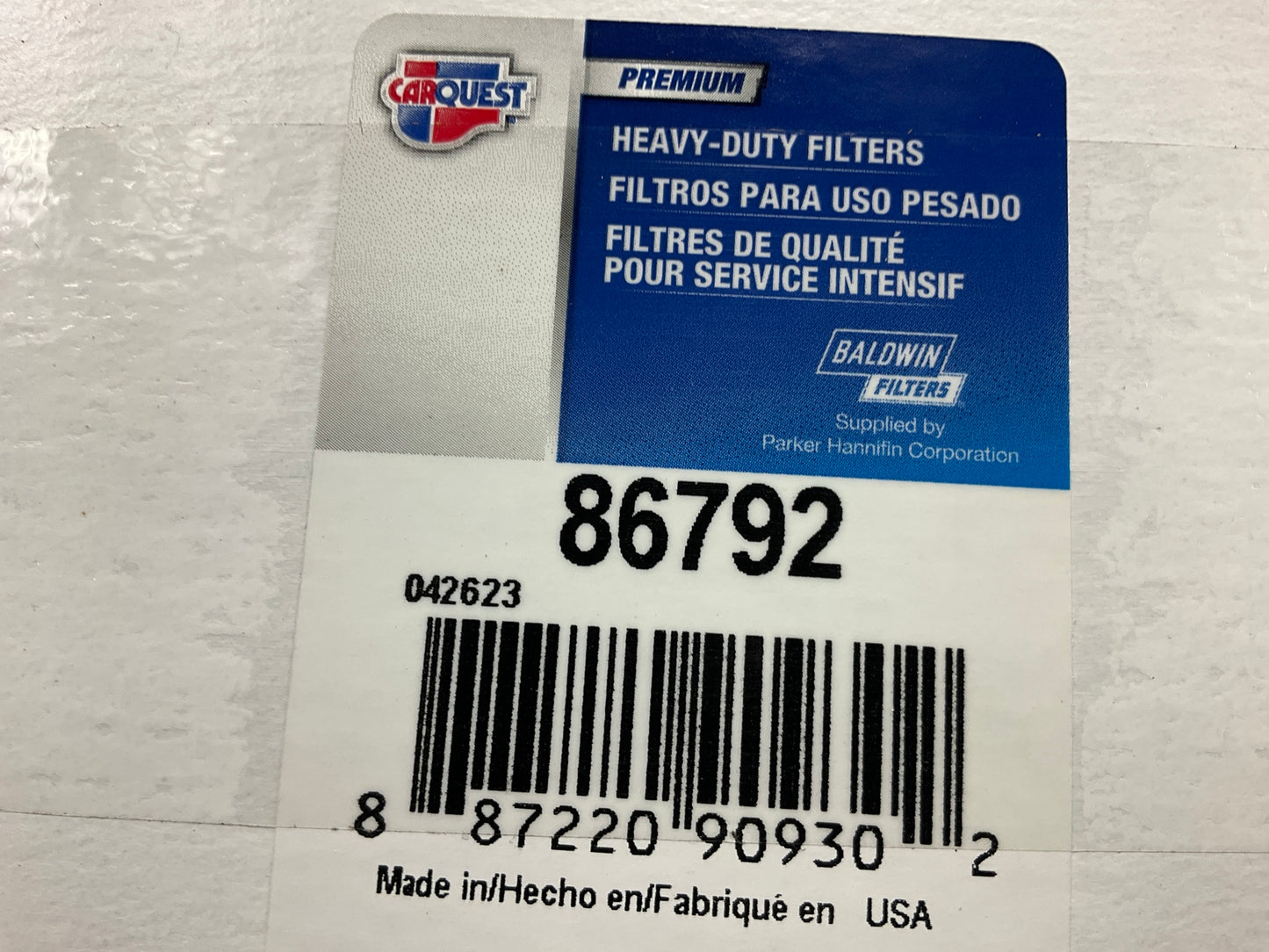 (2) Carquest 86792 Diesel Fuel Water Separator Filter Replaces CS10985 33792