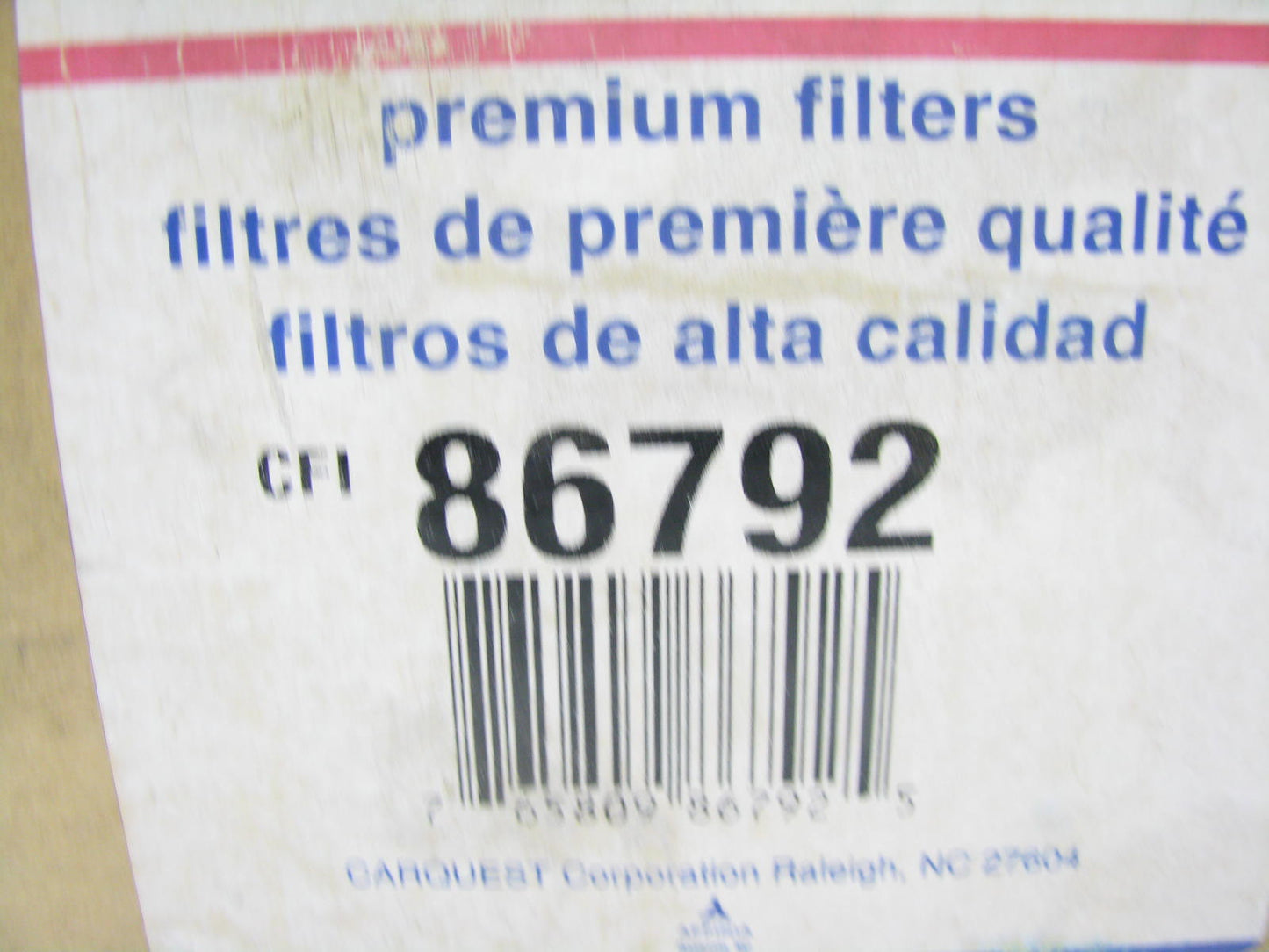 Carquest 86792 Diesel Fuel Water Separator Filter Replaces CS10985 33792 2020TM