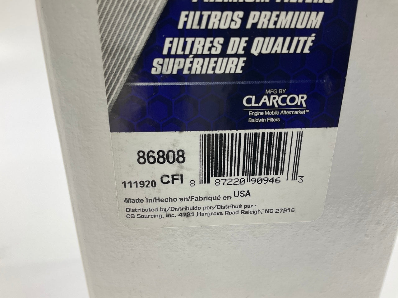 Carquest 86808 Diesel Fuel Water Separator Filter Replaces Wix 33808
