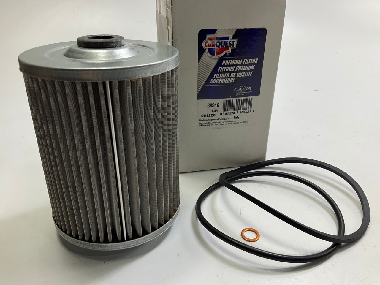 Carquest 86816 Fuel Filter Cartridge - Replaces WIX 33816, Fleetguard FF5584