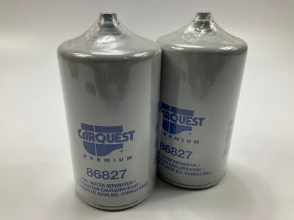 (2) Carquest 86827 Diesel Fuel Water Separator Filter, Replaces Wix 33827